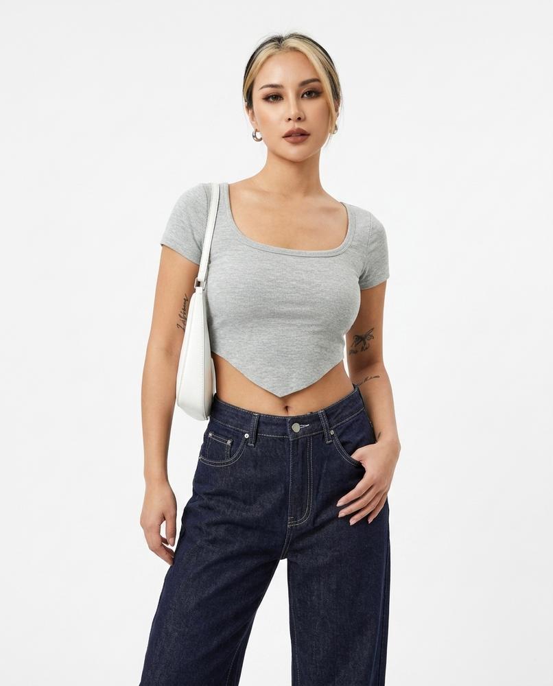 Heidi-Outlet - Altir | Ribbed Cropped Top Women