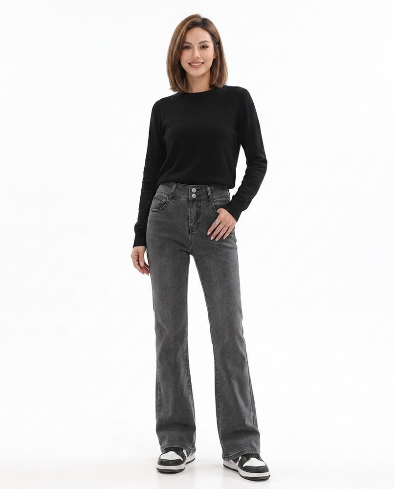 Heidi-Outlet - Zemer | High-Waist Flared Pants Women