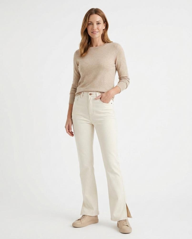 Heidi-Outlet - Sanav | High-Waist Side-Slit Pants Women