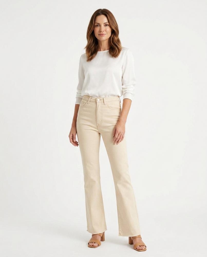 Heidi-Outlet - Sanav | High-Waist Side-Slit Pants Women