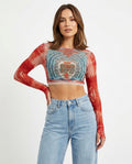 Heidi-Outlet - Talar | Printed Long-Sleeved Top Women