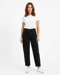 Heidi-Outlet - Black | High-Waisted Straight-Leg Pants Women