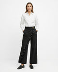 Heidi-Outlet - Nenor | Asymmetrical Ruffled Pants Women