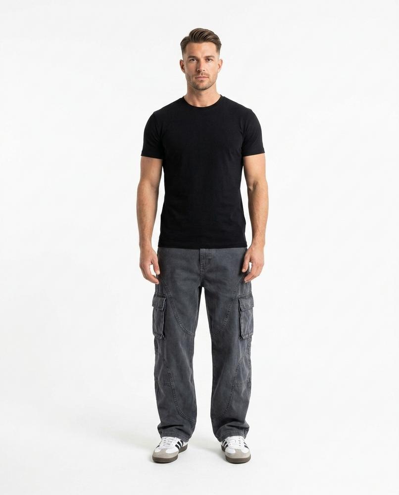 Heidi-Outlet - River | Washed Cargo-Style Pants Unisex