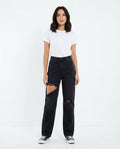 Heidi-Outlet - Lylin | High-Waisted Ripped Pants Women