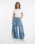 Heidi-Outlet - Rivan | Denim Layered Pants Women