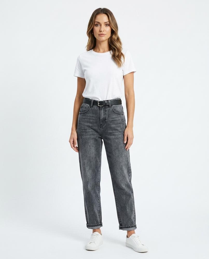 Heidi-Outlet - Vesol | High-Waisted Washed Pants Women