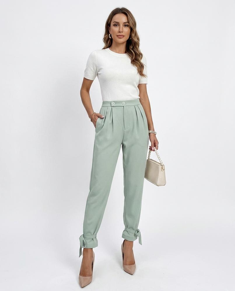 Heidi-Outlet - Tasen | Pleated Tie-Ankle Pants Women