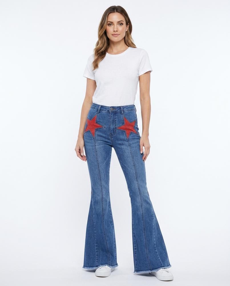 Heidi-Outlet - Nerev | Flared Appliquéd Pants Women