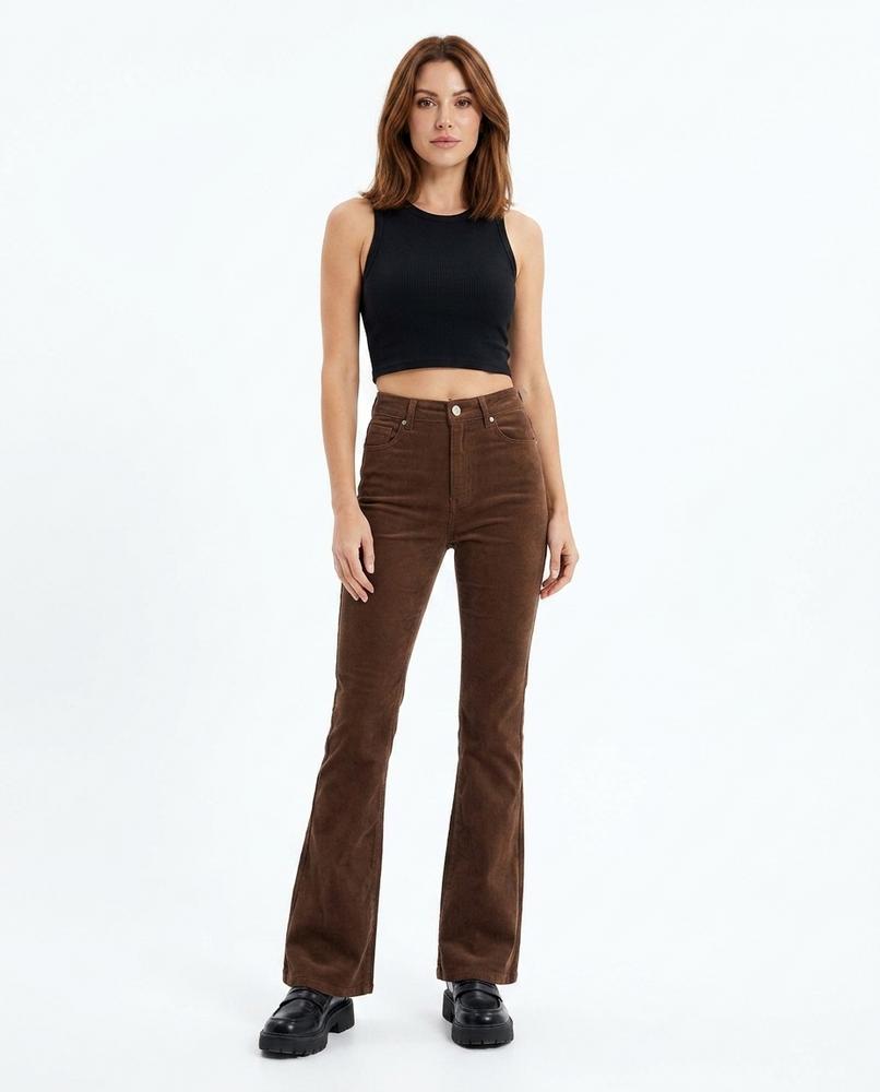 Heidi-Outlet - Lehal | High-Waisted Straight-Leg Pants Women