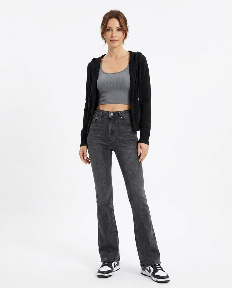 Heidi-Outlet - Lehal | High-Waisted Straight-Leg Pants Women