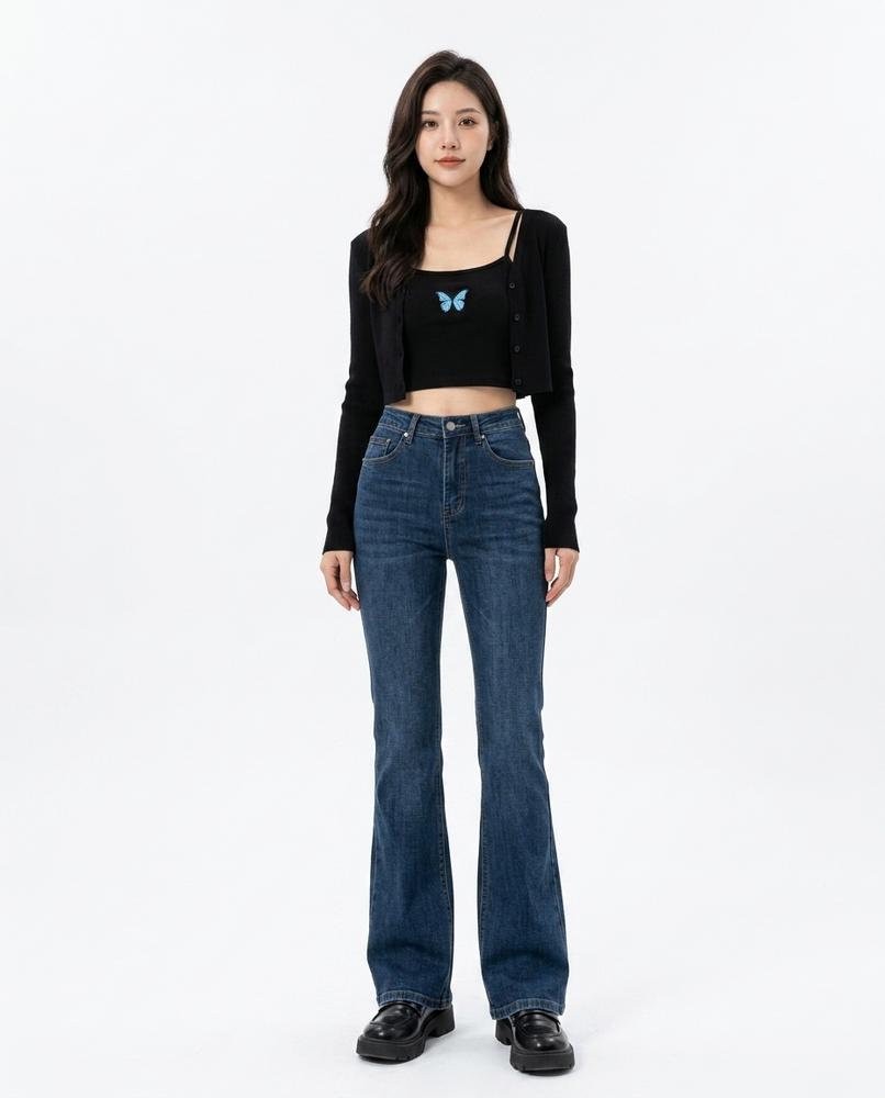 Heidi-Outlet - Lehal | High-Waisted Straight-Leg Pants Women