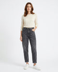 Heidi-Outlet - Zekar | Acid-Wash High-Waist Pants Women