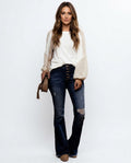 Heidi-Outlet - Canal | High-Waisted Flared Pants Women