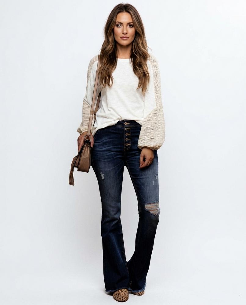 Heidi-Outlet - Canal | High-Waisted Flared Pants Women