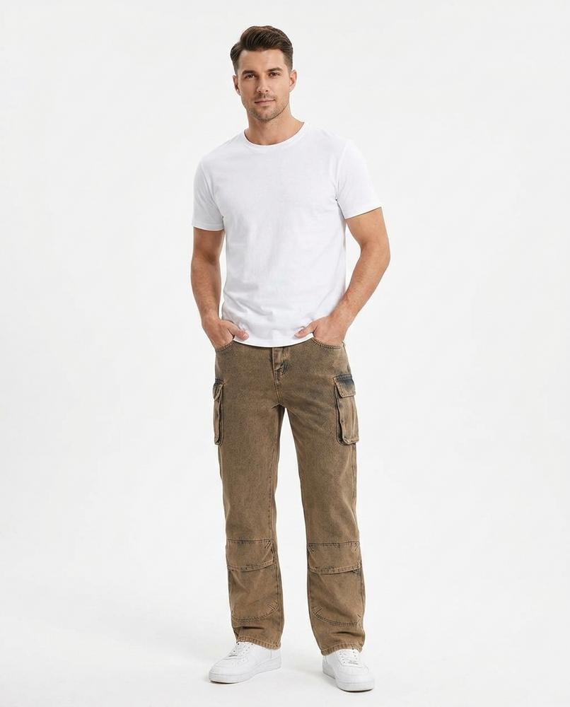 Heidi-Outlet - Seken | Washed Cargo Pants Unisex