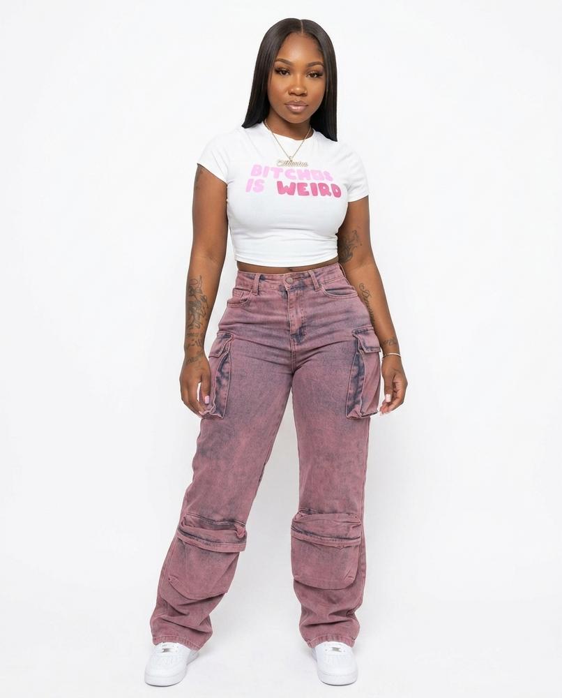 Heidi-Outlet - Seken | Washed Cargo Pants Unisex