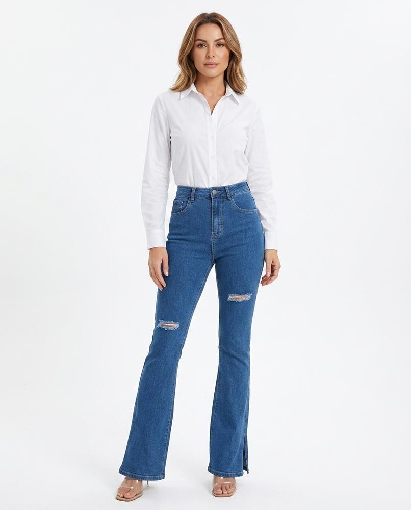 Heidi-Outlet - Lamir | High-Waist Flared Pants Women
