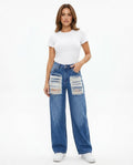 Heidi-Outlet - Vahal | Distressed Wide-Leg Pants Women