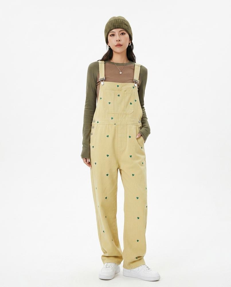 Heidi-Outlet - Talan | Heart-Patterned Cotton Pants Women
