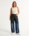 Heidi-Outlet - Lenal | Two-Tone Wide-Leg Pants Women