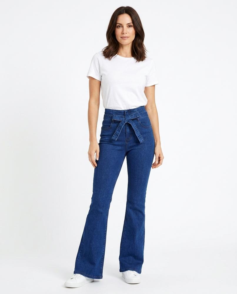 Heidi-Outlet - Mihal | High-Waist Flared Pants Women