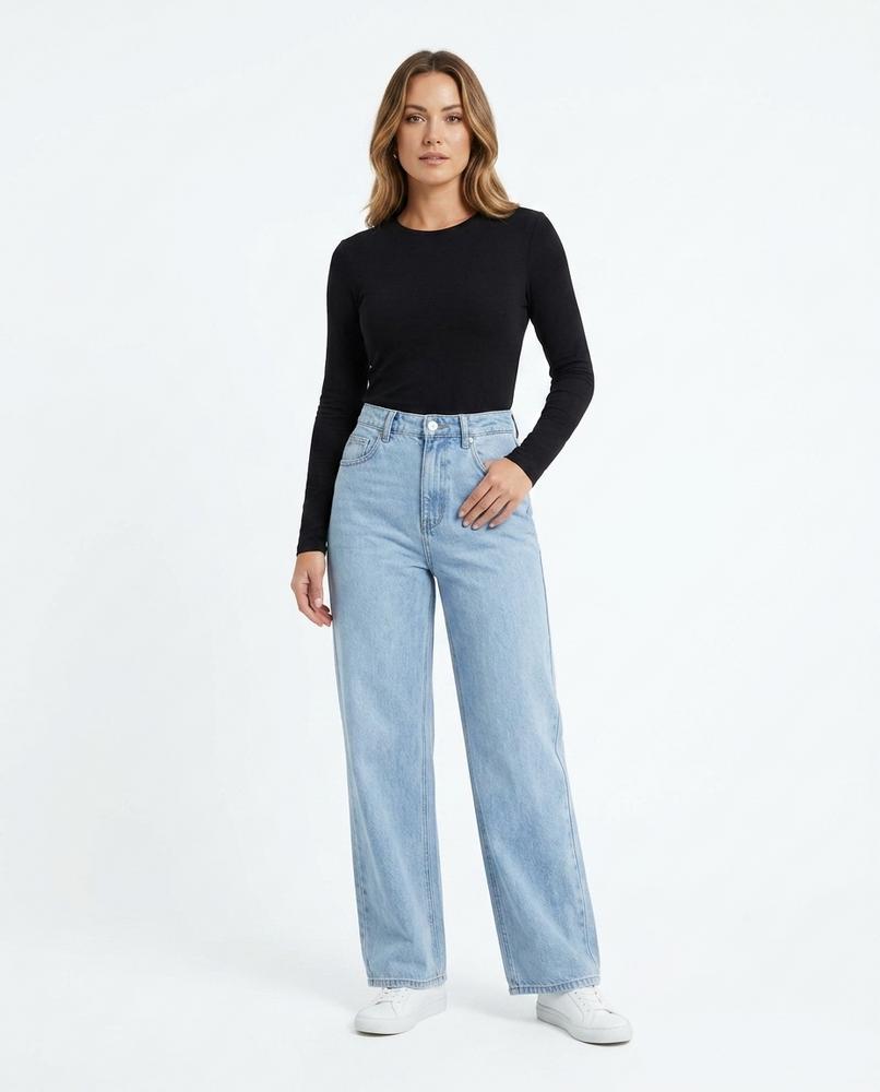 Heidi-Outlet - Tiser | High-Waist Wide-Leg Pants Women