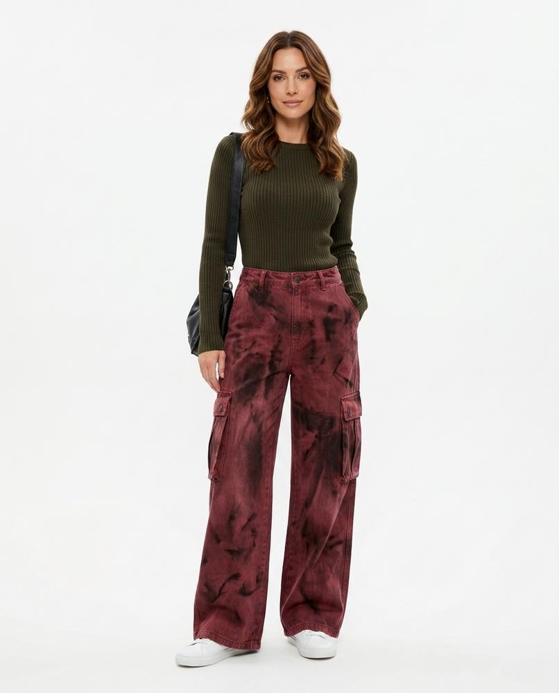 Heidi-Outlet - Raken | Tie-Dye Wide-Leg Pants Women