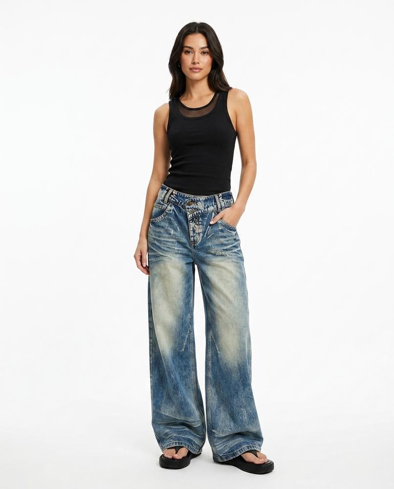 Heidi-Outlet - Altal | Washed Wide-Leg Pants Unisex