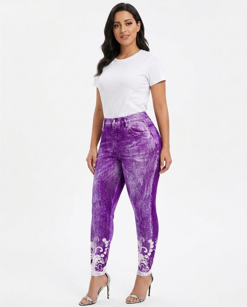 Heidi-Outlet - Velar | High-Waisted Printed Pants Women