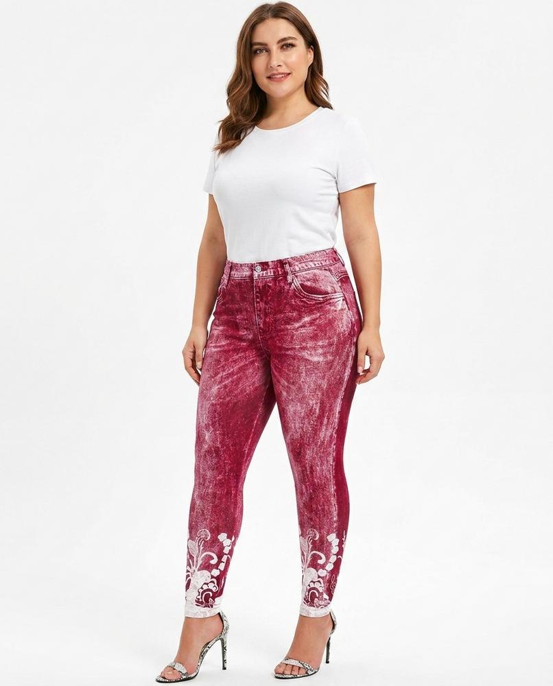 Heidi-Outlet - Velar | High-Waisted Printed Pants Women