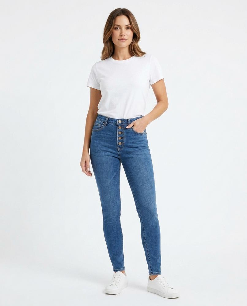Heidi-Outlet - Ardan | High-Waisted Button-Fly Pants Women