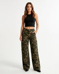 Heidi-Outlet - Yovan | Camouflage Wide-Leg Pants Women