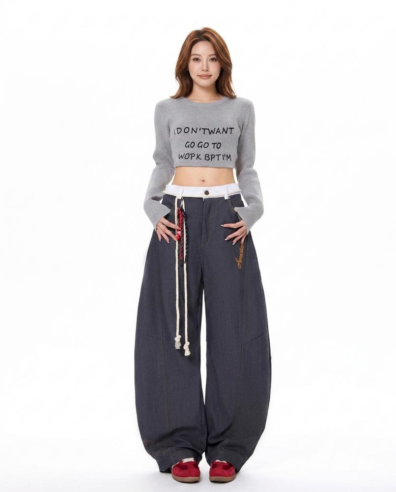 Heidi-Outlet - Level | Wide-Leg Embroidered Pants Women