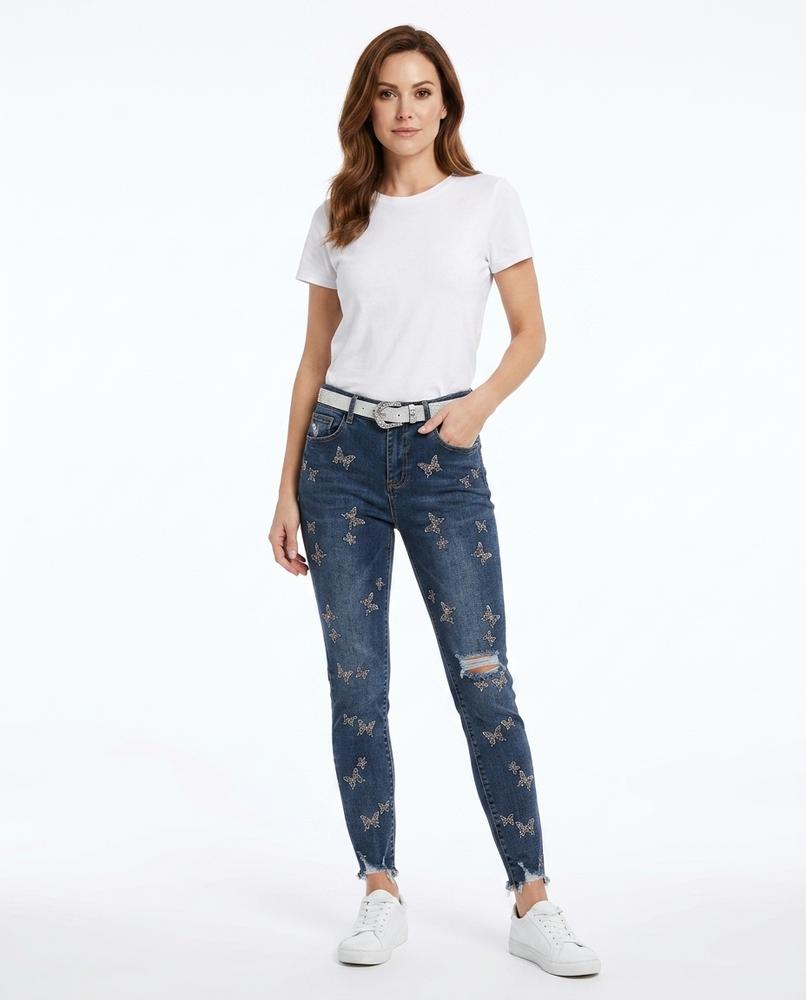 Heidi-Outlet - Ketir | Embellished Slim Fit Pants Women