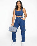 Heidi-Outlet - Rover | Two-Piece Denim Suit Women