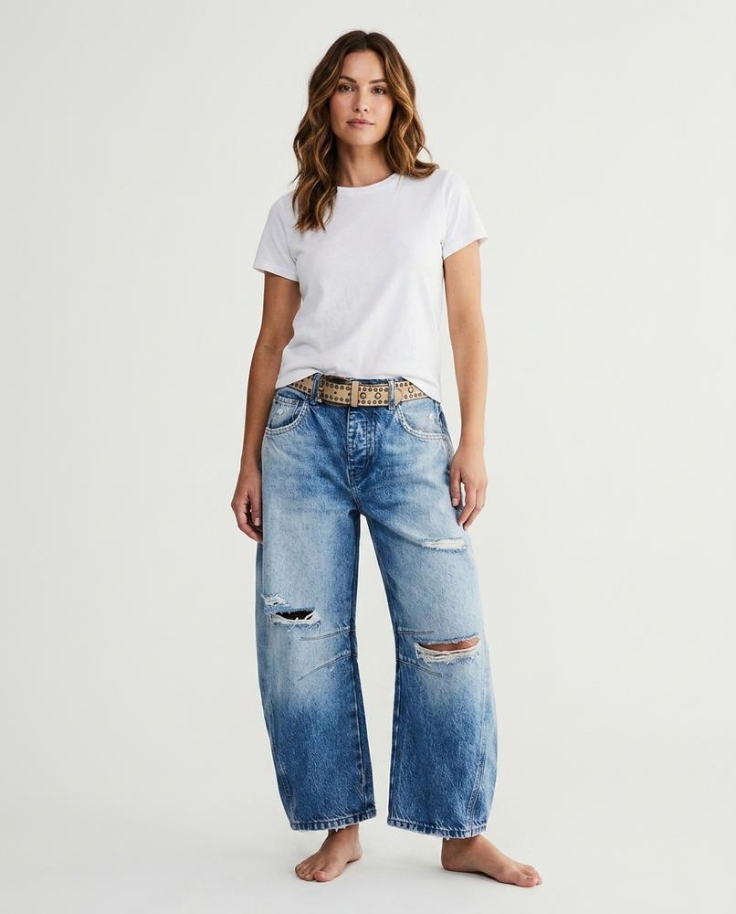 Heidi-Outlet - Lelin | Wide-Leg Distressed Pants Women