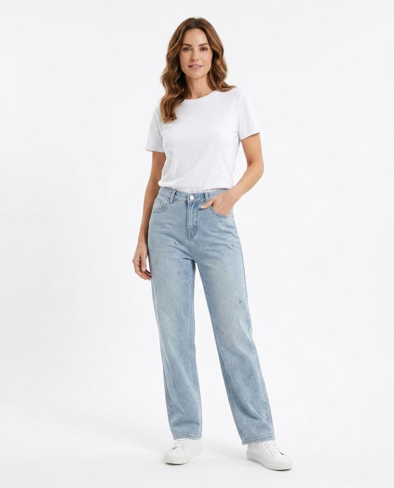 Heidi-Outlet - Elmar | Embellished Straight-Leg Pants Women