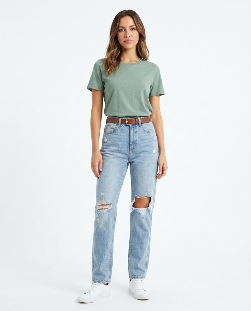 Heidi-Outlet - Rilor | High-Waist Distressed Pants Women