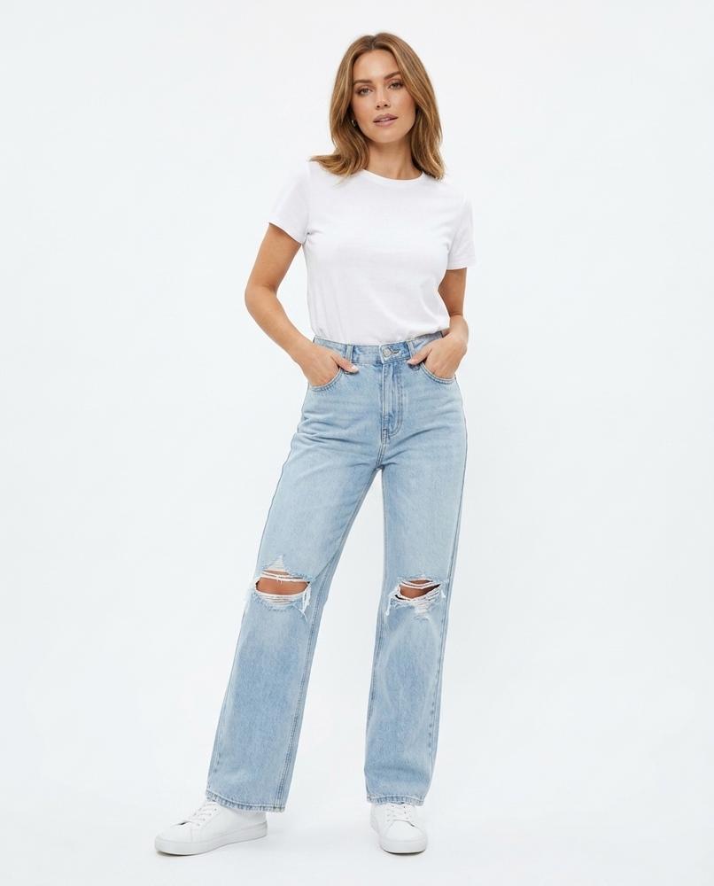 Heidi-Outlet - Tahal | High-Waisted Ripped Pants Women