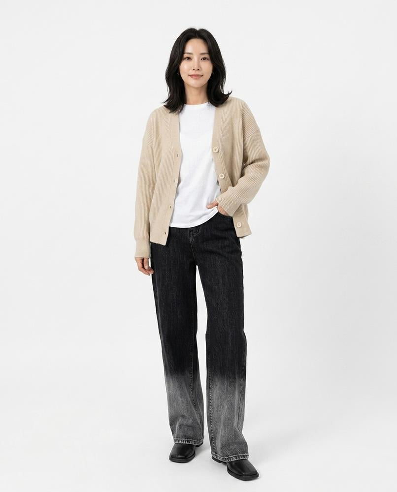 Heidi-Outlet - Lelom | Gradient Straight-Leg Pants Unisex