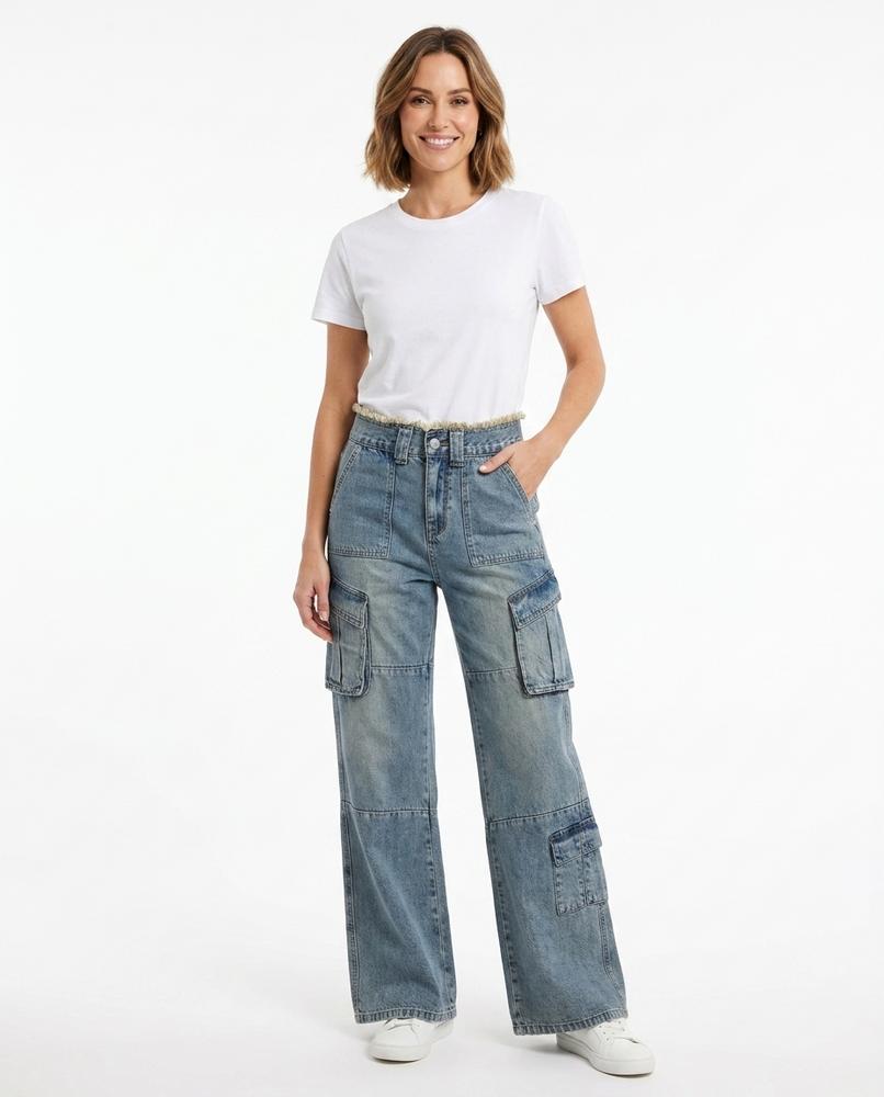 Heidi-Outlet - Cosan | Wide-Leg Cargo Pants Unisex
