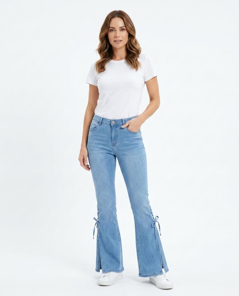 Heidi-Outlet - Yonor | Flared Lace-Up Pants Women