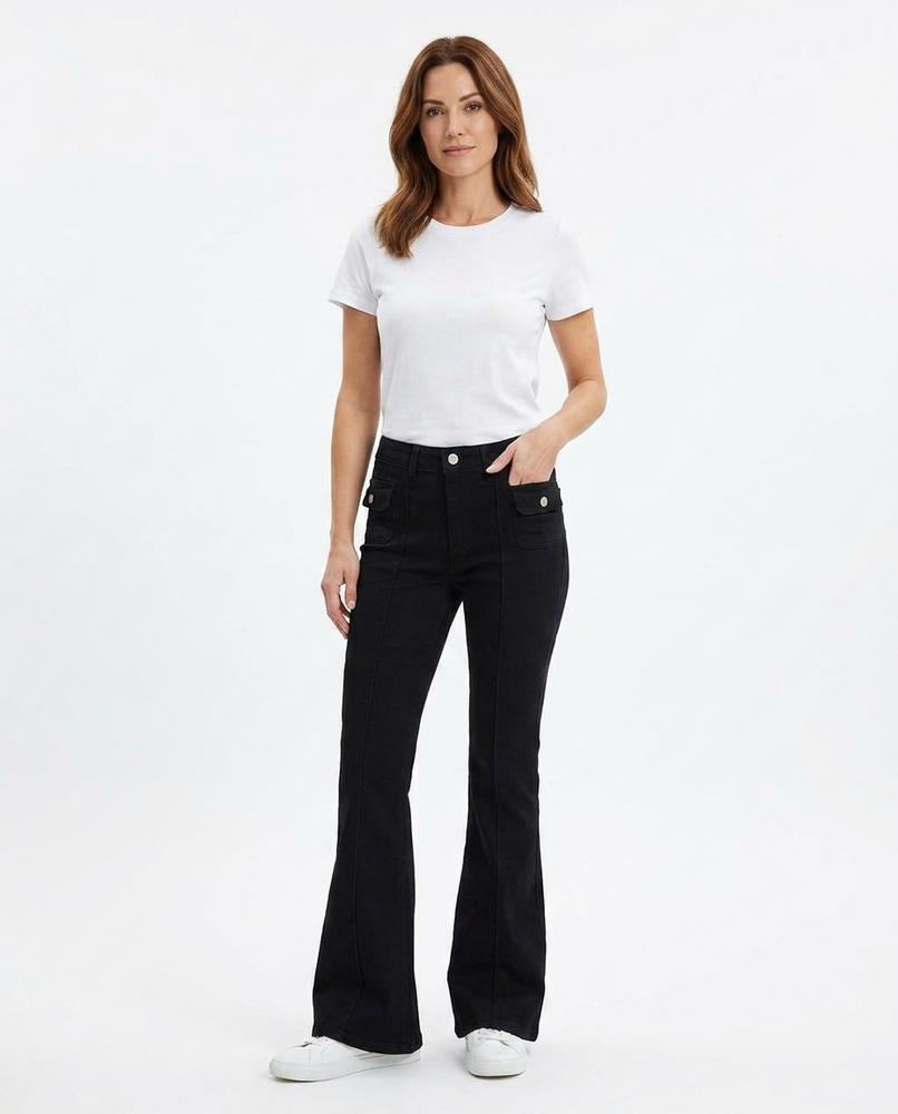 Heidi-Outlet - Nilin | Flared High-Waist Pants Women