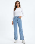 Heidi-Outlet - Lonal | Straight-Leg Denim Pants Women