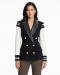 Heidi-Outlet - Niron | Double-Breasted Color-Block Blazer Women