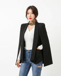 Heidi-Outlet - Zelan | Cape-Style Open-Front Blazer Women