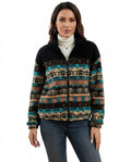 Heidi-Outlet - Miram | Patterned Zip-Up Jacket Women