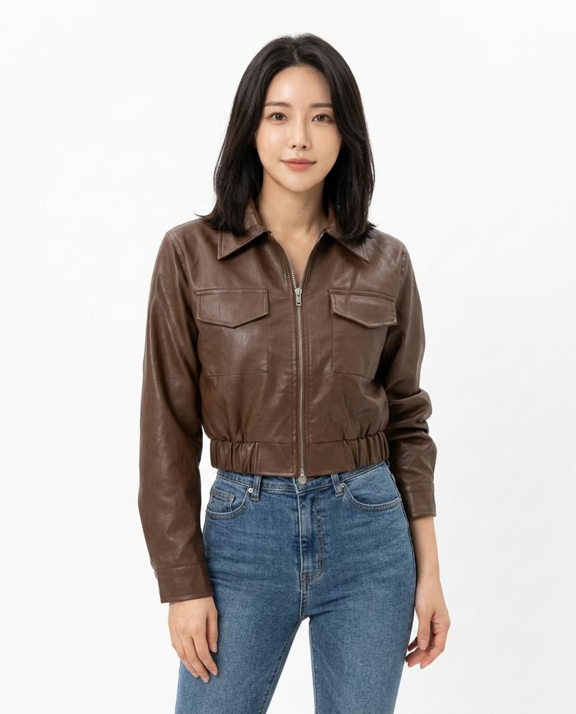 Heidi-Outlet - Vasan | Cropped Zip-Up Jacket Women