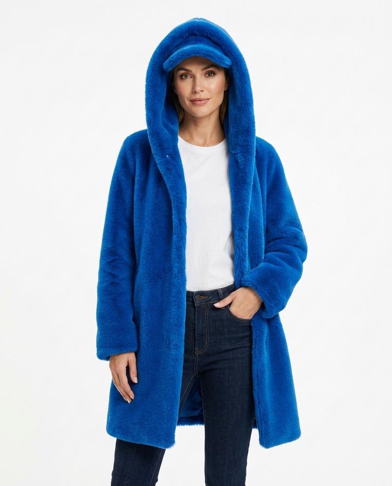 Heidi-Outlet - Mivar | Hooded Faux Fur Coat Women